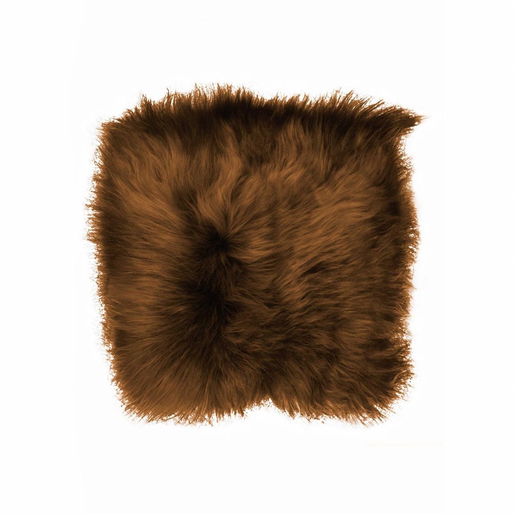 15" X 15" Brown Synthetic Solid Color Pad