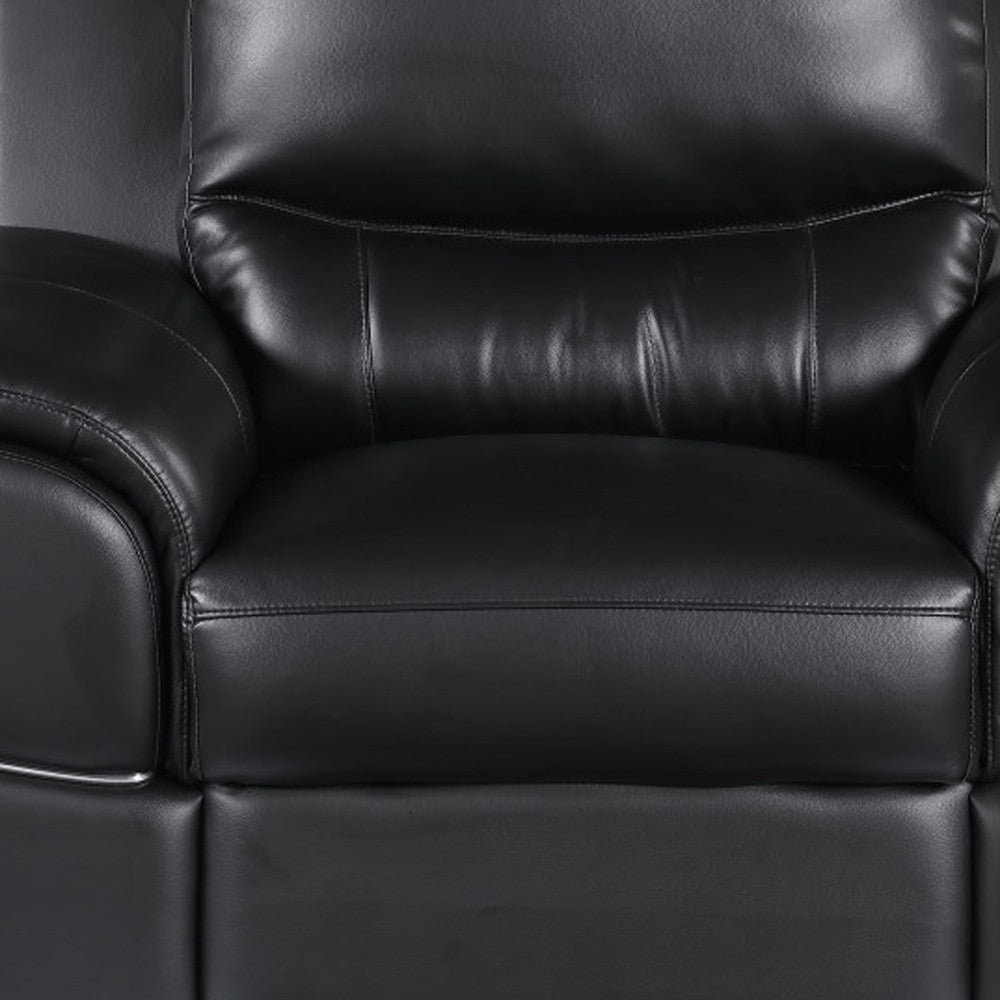 48" White And Silver Leather Match Club Chair