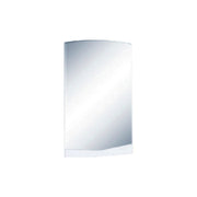 43" White Dresser Mount Frameless Bathroom Vanity Mirror