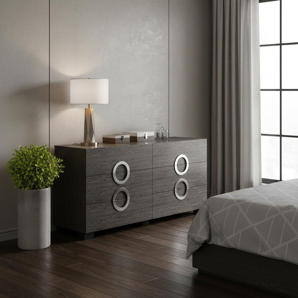31" Refined Wenge High Gloss Dresser