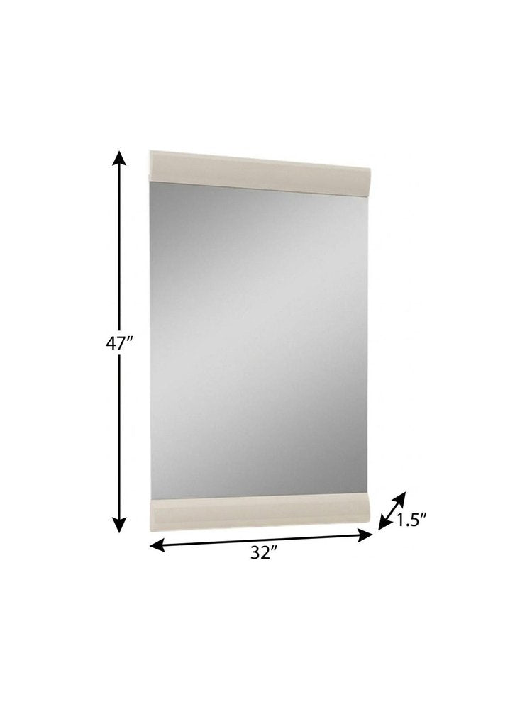 51" Beige Enclosed and Open Storage