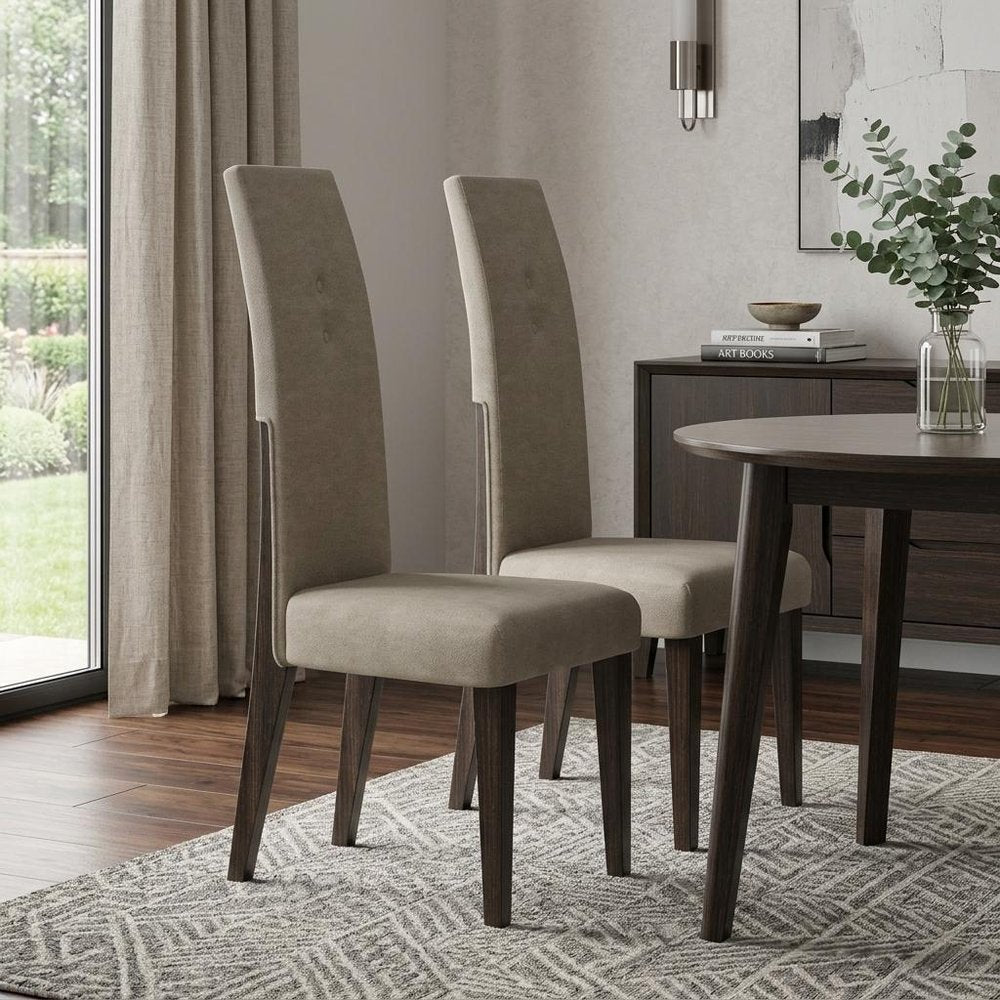 98" Dark Brown Solid Wood Self-Storing Leaf Pedestal Base Dining Table