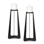 Columnar - Candleholders (Set of 2) - Black