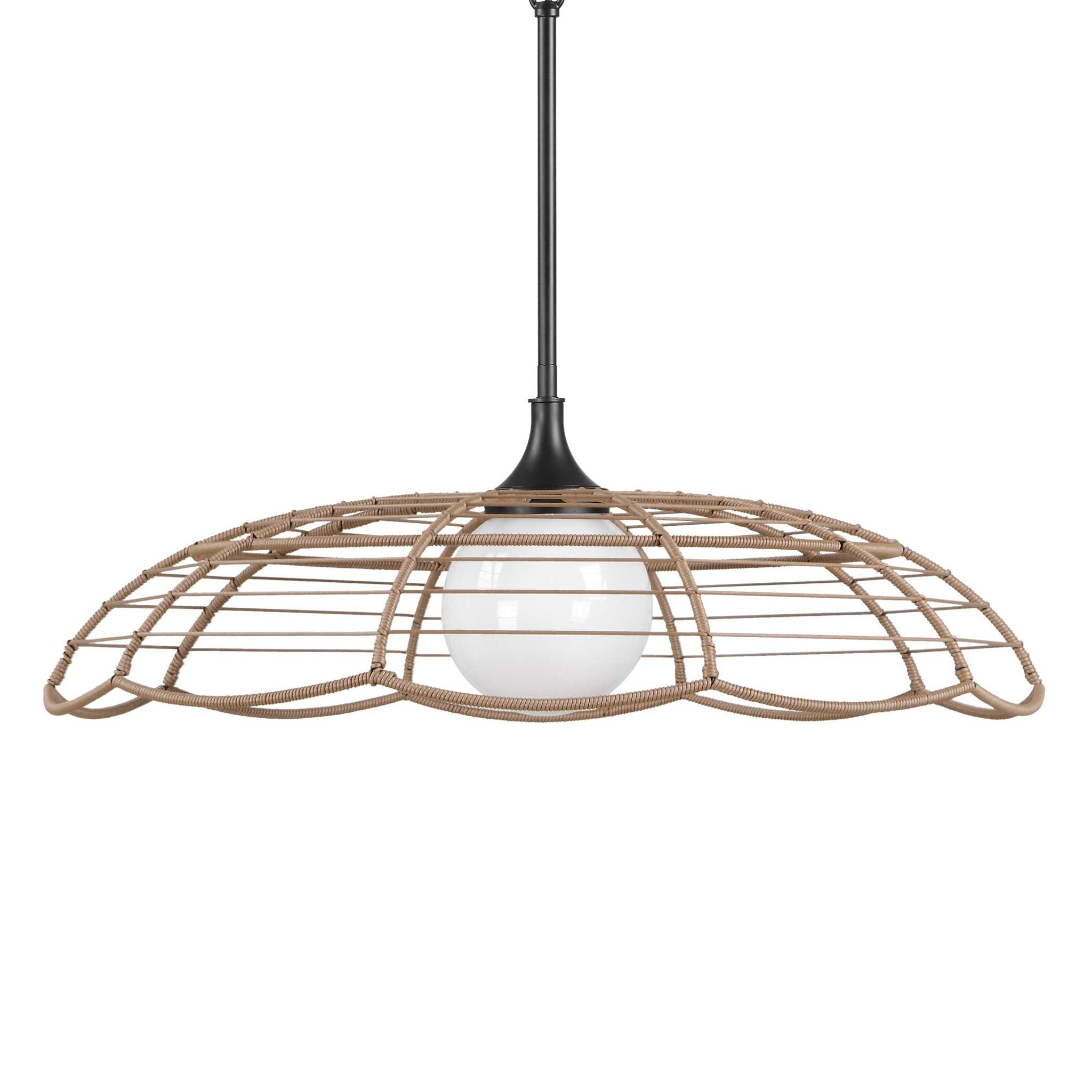 Lakeside - Indoor-Outdoor 1 Light Pendant - Black