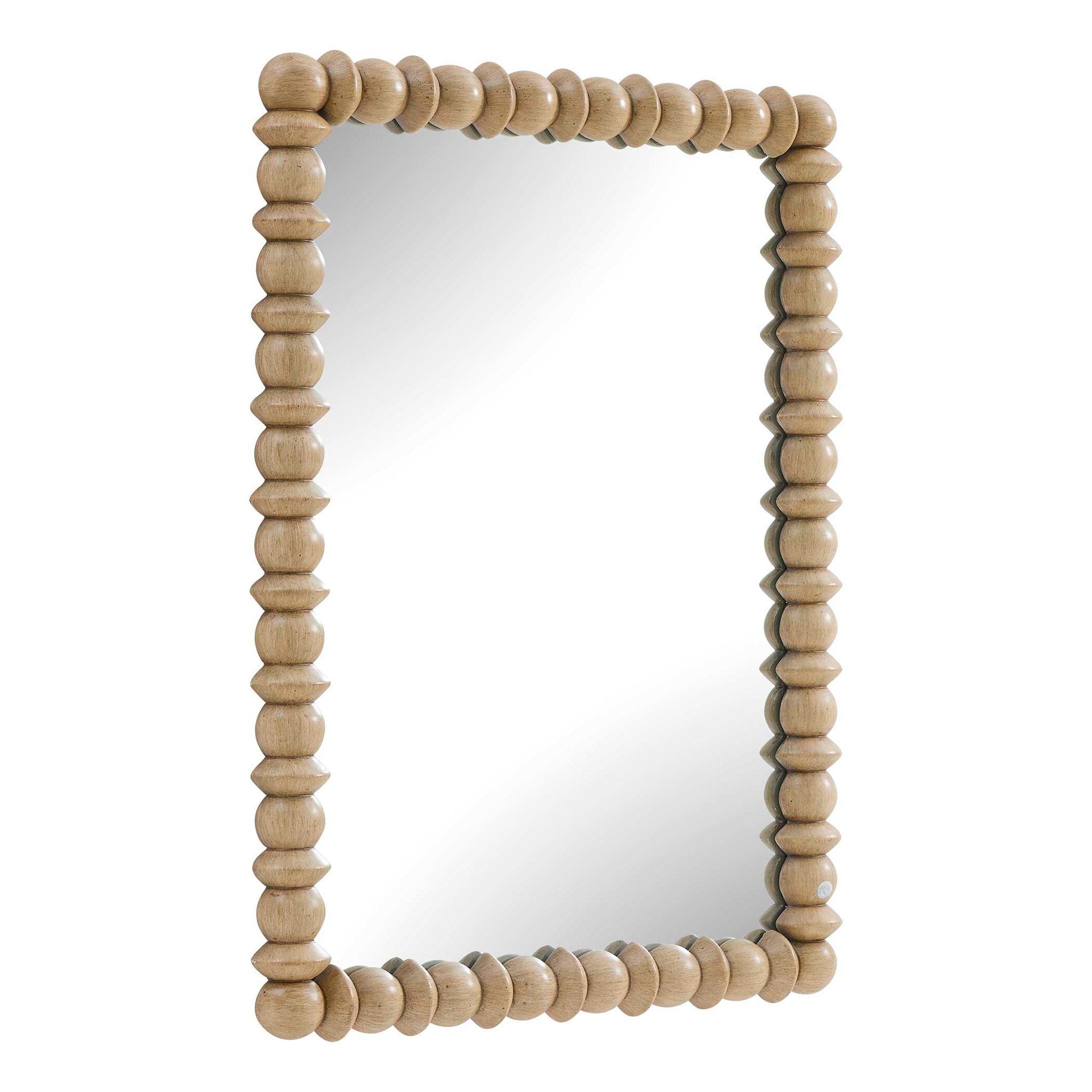 Harriet - Spindle Mirror - Warm Ivory