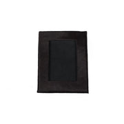 4" x 6" Gray Cowhide Tabletop Picture Frame with Mat