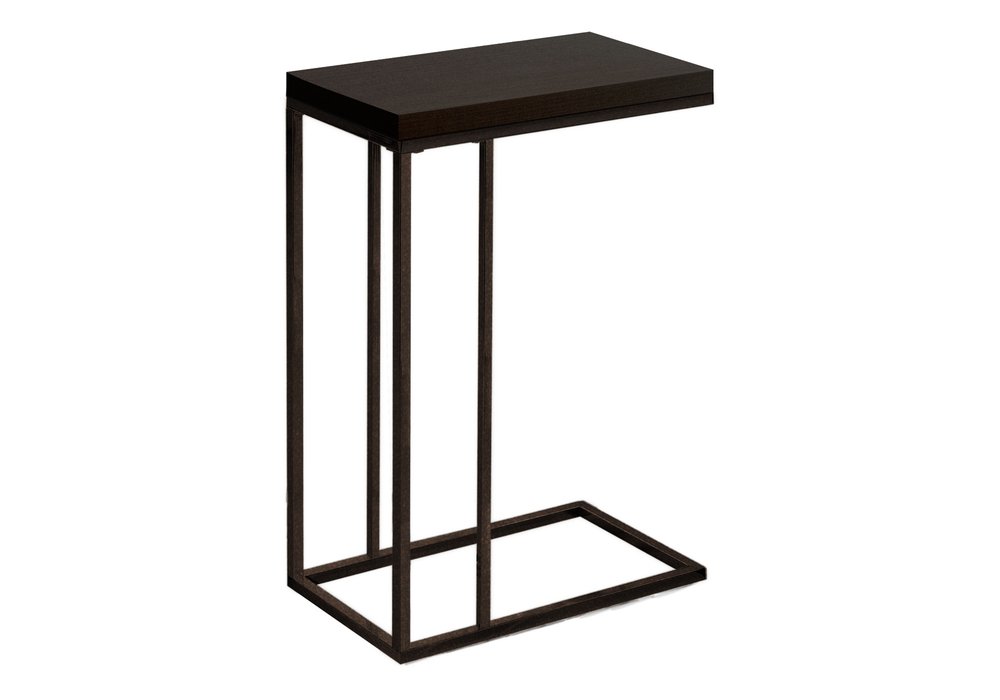 18.25" X 10.25" X 25.25" Grey Particle Board Metal  Accent Table
