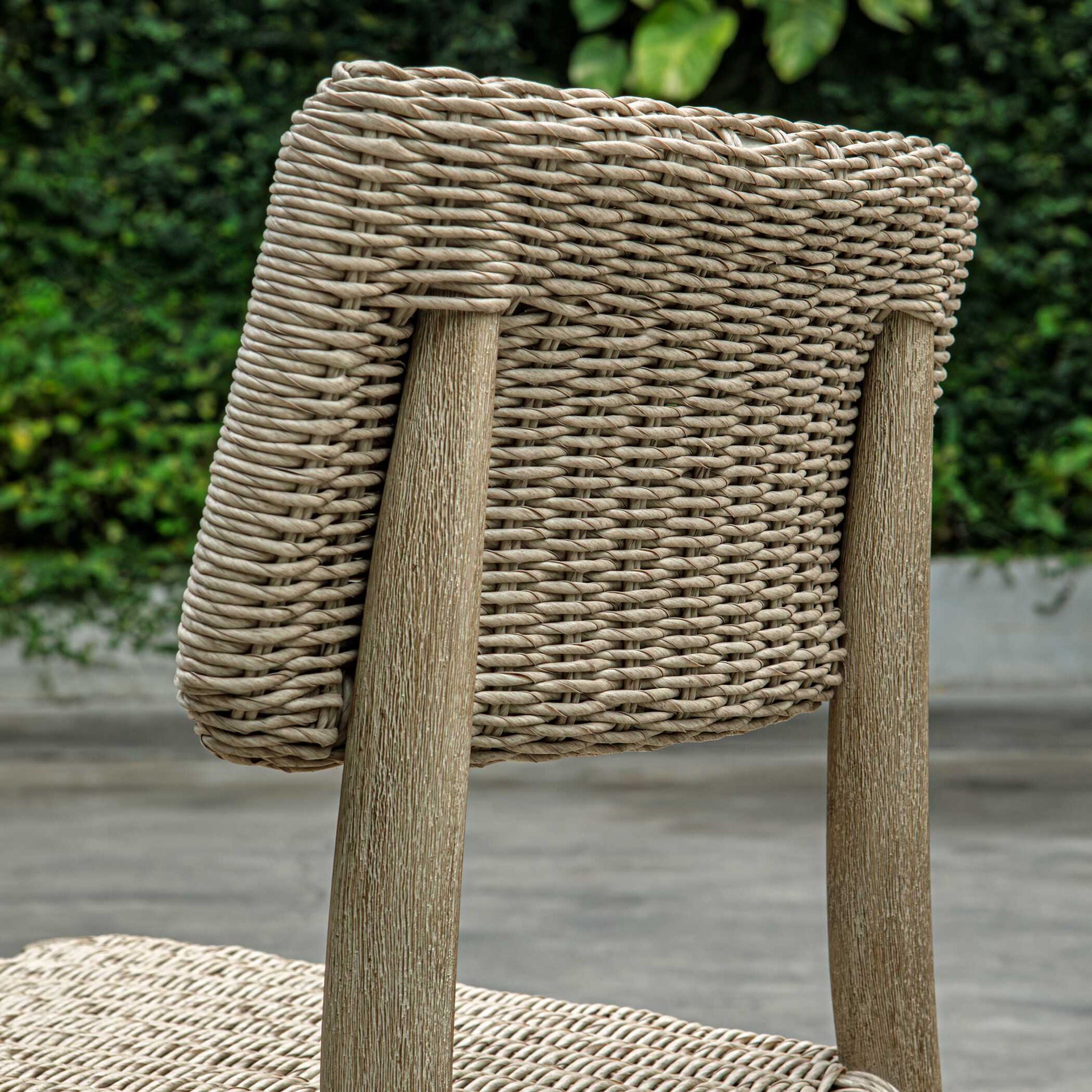 Kailua - Outdoor Wicker Dining Chair - Gray
