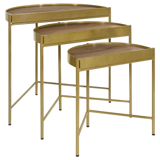 Darlene - 3 Piece Nesting Table Set - Brown