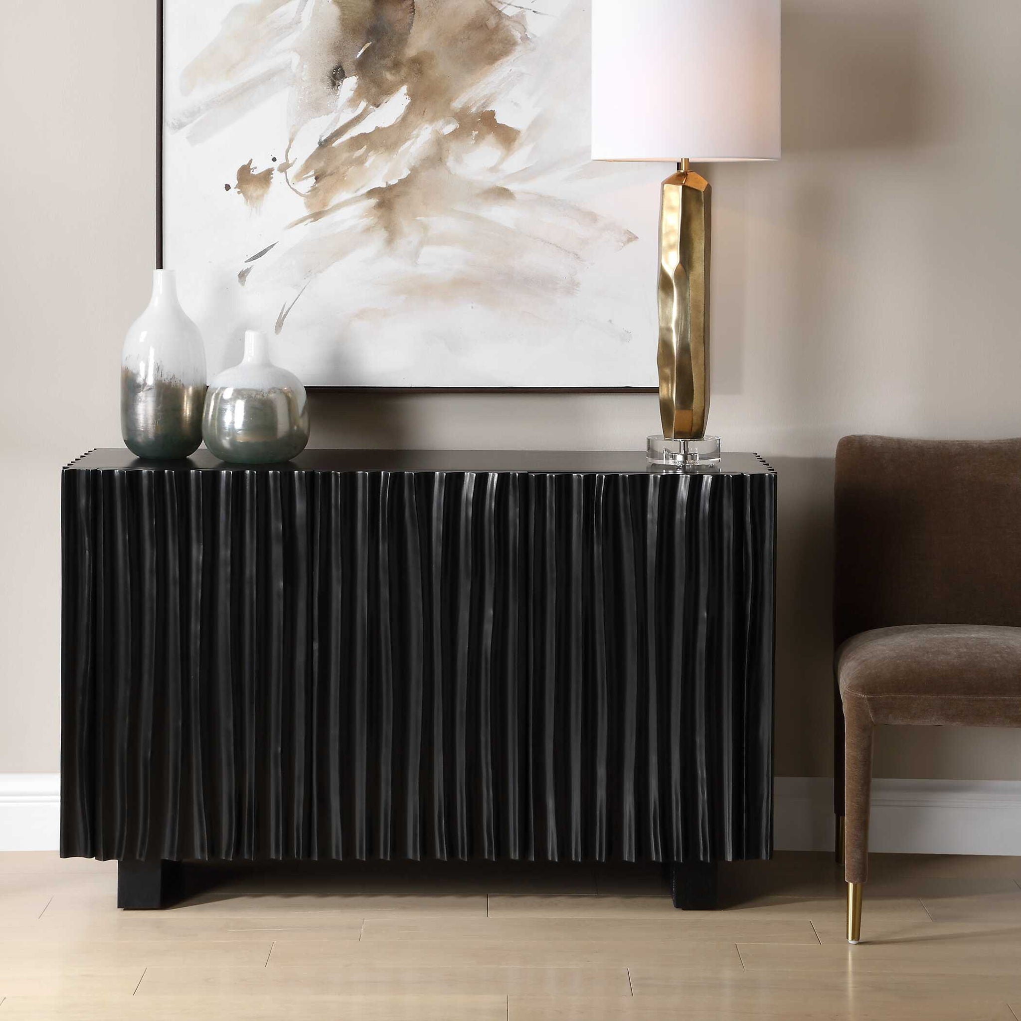 Mercado - 3 Door Cabinet - Black