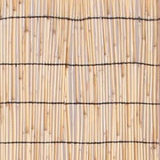 67" Natural And White Wood Folding Three Panel Screen Room Divider