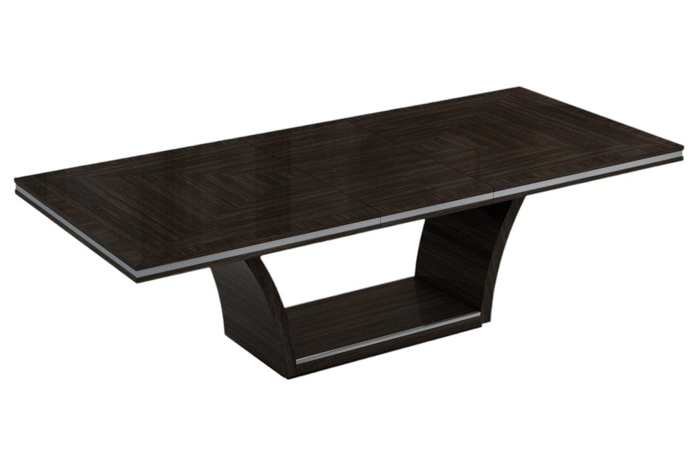 70" Dark Brown Two Drawer Buffet Table with Four Doors