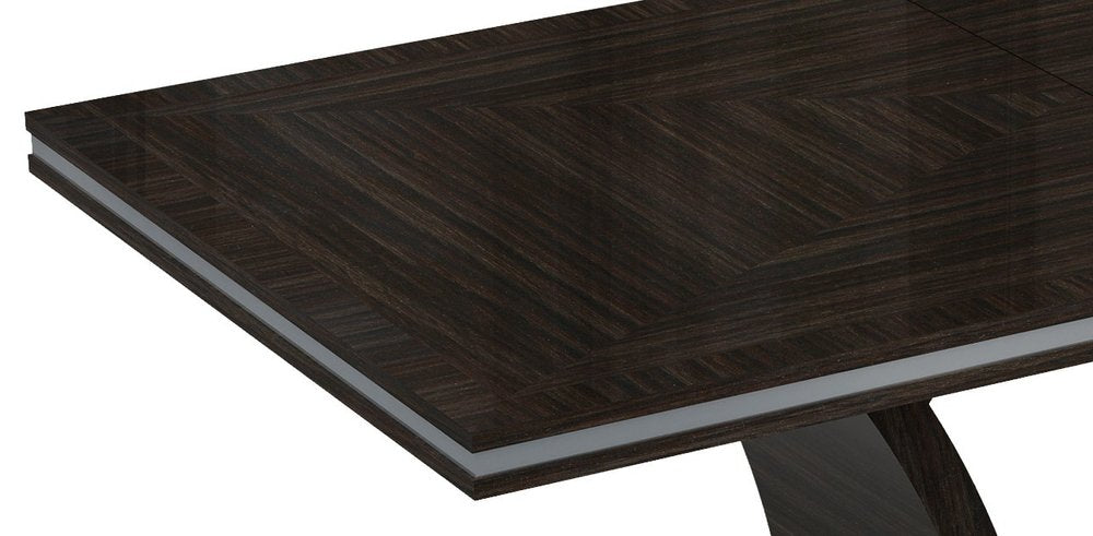 70" Dark Brown Two Drawer Buffet Table with Four Doors