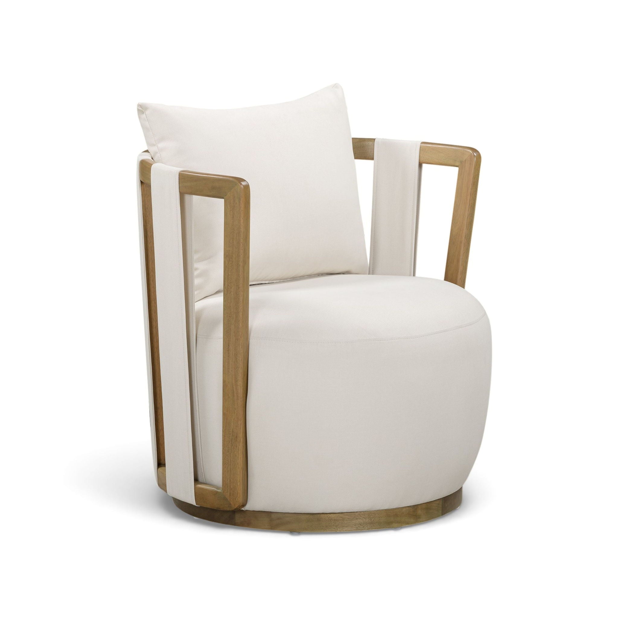 Paolo - Fabric Outdoor Accent Chair - Cream