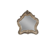 48" Oak Abstract Wood Framed Mounted Dresser Mirror