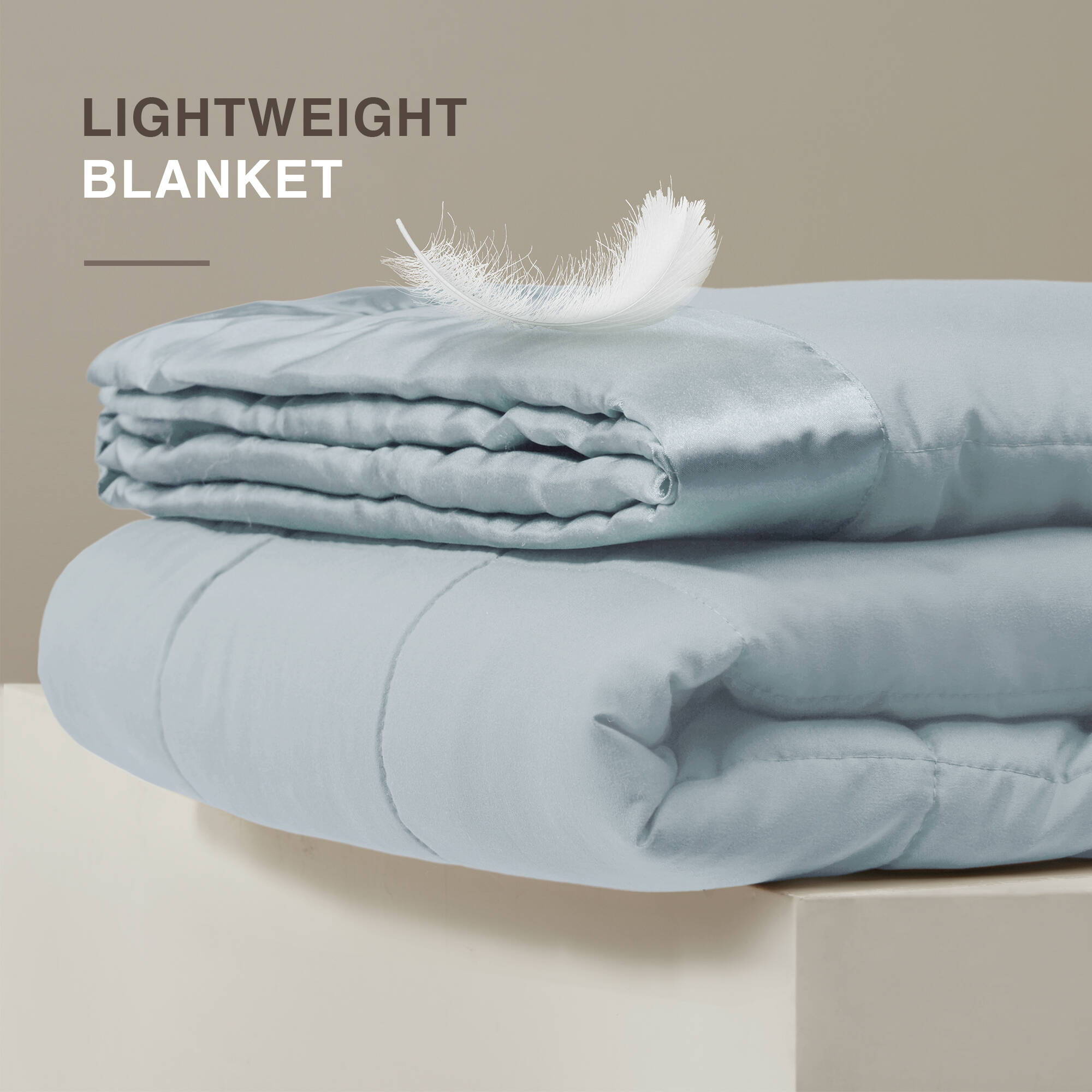 Windom - All Season Hypoallergenic Twin Blanket With 3M Scotchgard - Blue