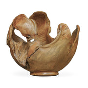 Arbor - Crest Indoor-Outdoor Teak Bowl - Woodtone