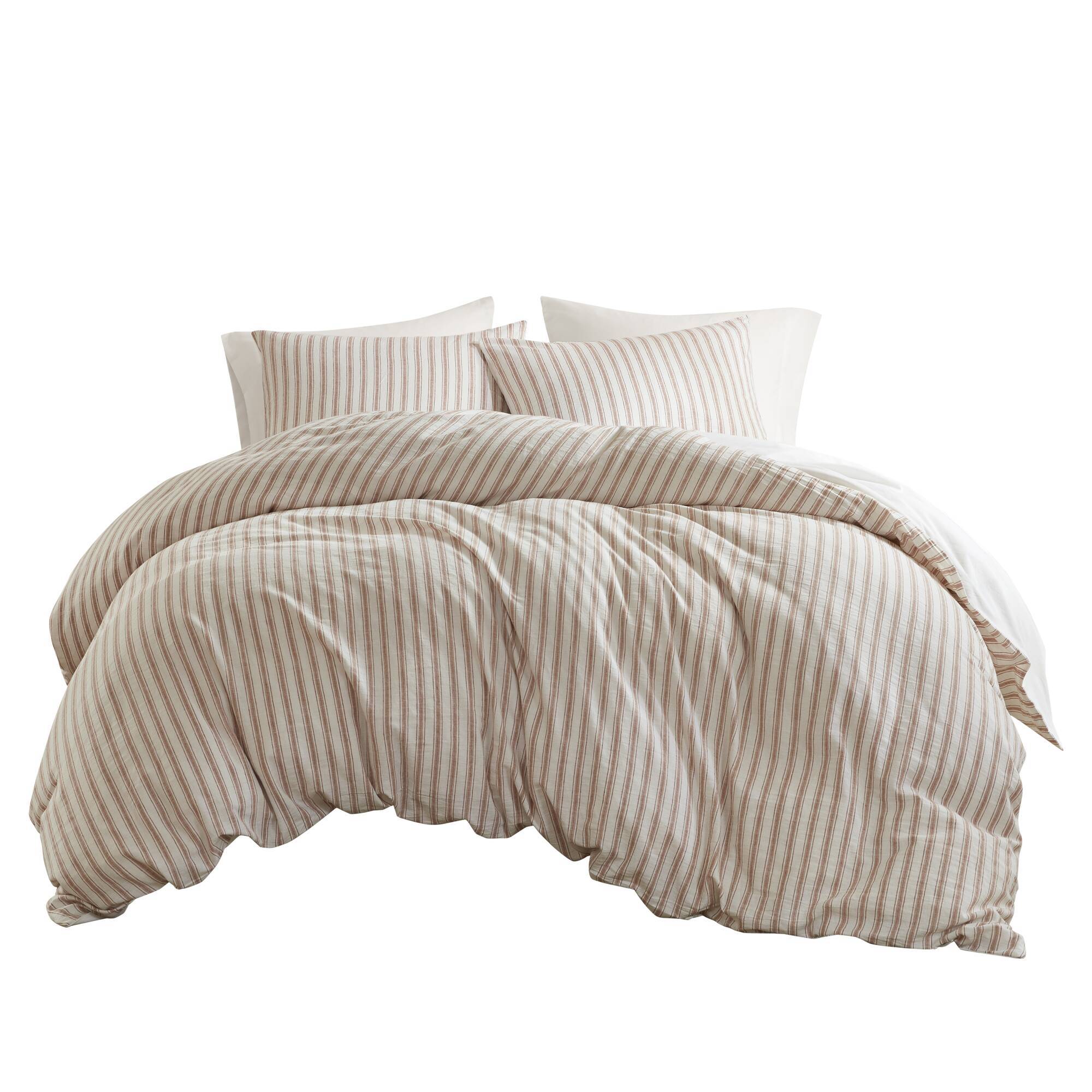 Etta - California King 3 Piece Duvet Set - Terracotta