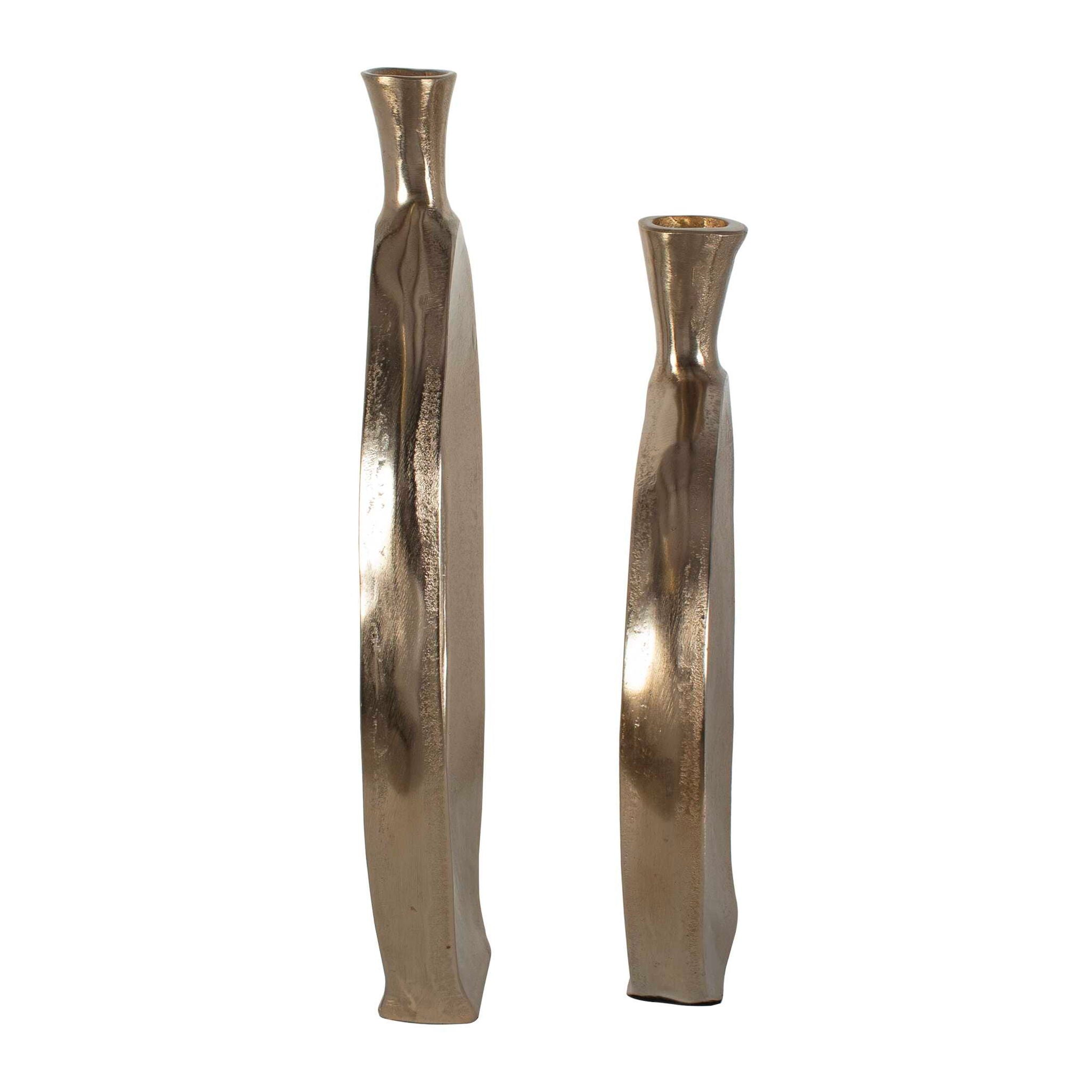 Kyler - Textured Vases (Set of 2) - Bronze
