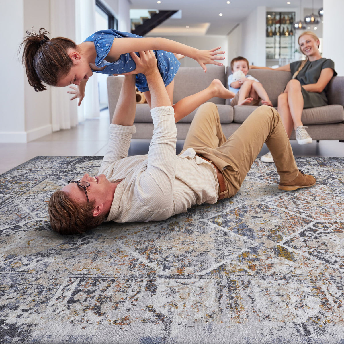 Payas - 6' X 9' Traditional Area Rug - Multi
