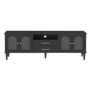 TV Stand For TVs Up To 75", Entertainment Center Media Console For Living Room - Black