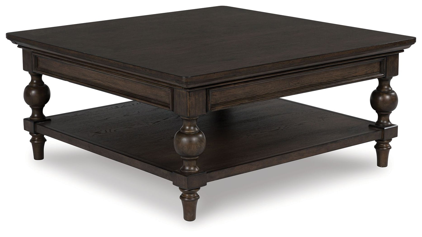 Veramond - Square Cocktail Table - Dark Brown