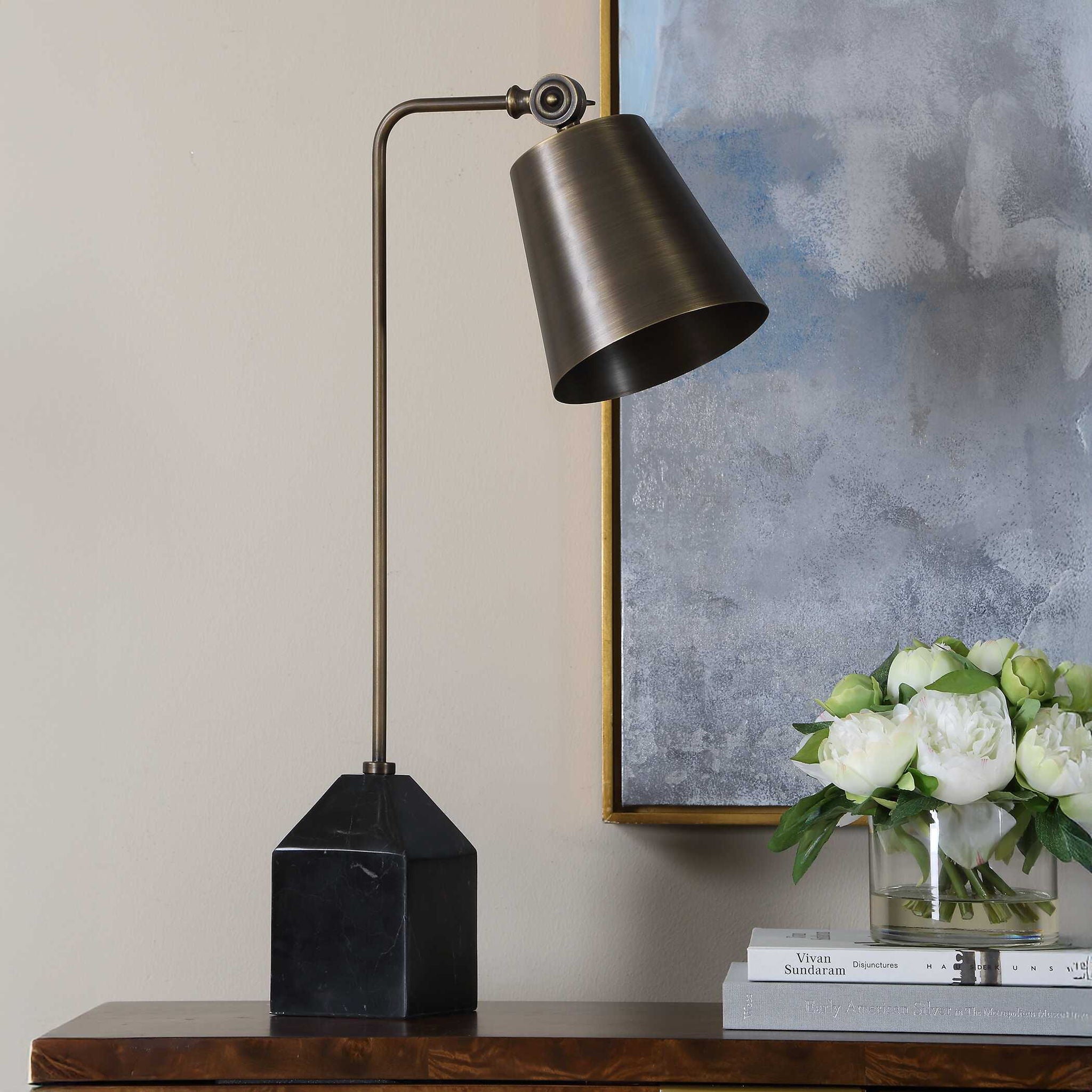 Hutchinson - Desk Lamp - Black / Bronze