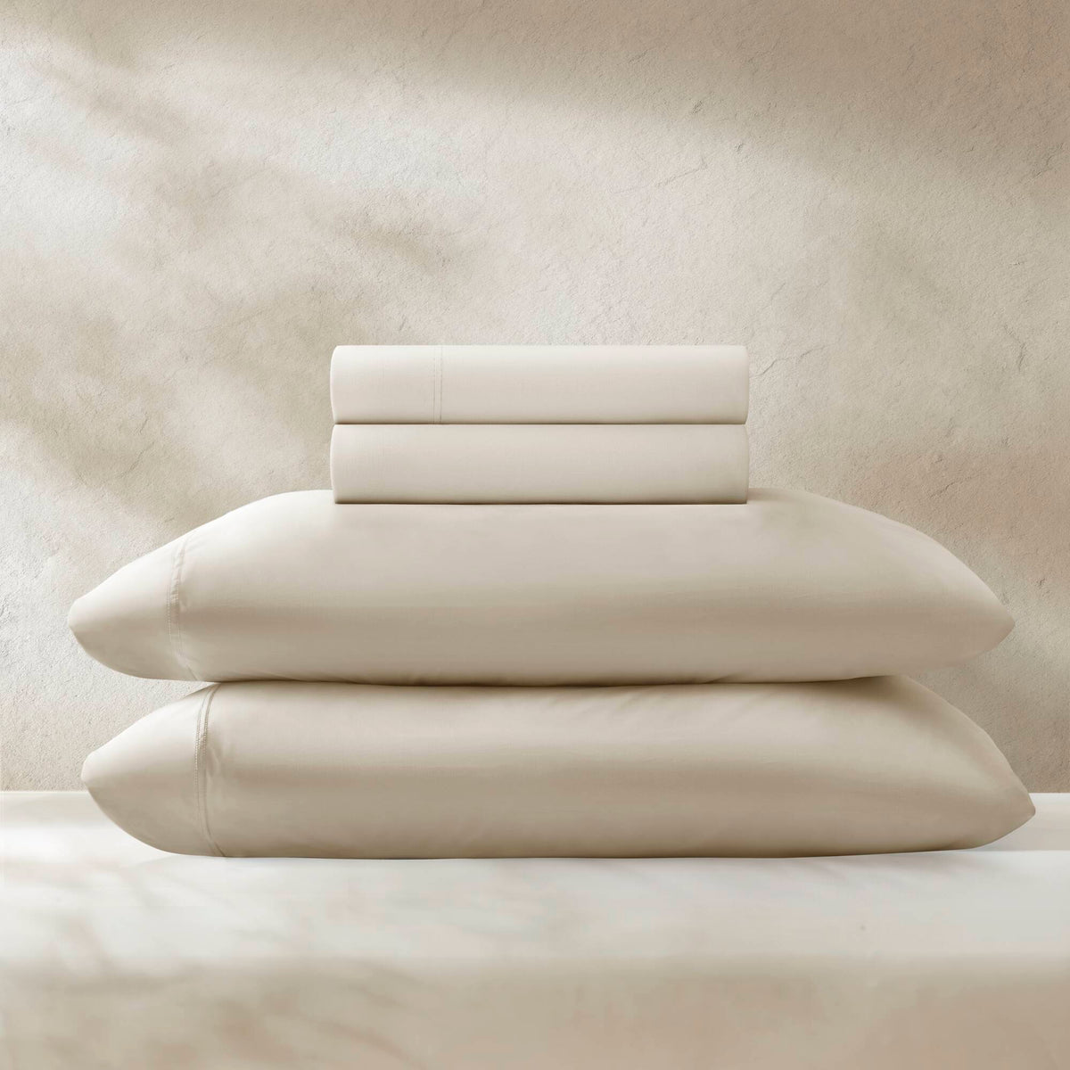 Queen Stretch Jersey Sheet Set - Ivory