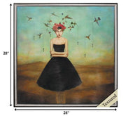28" X 28" Silver Frame Fair Trade Frame Of Mind