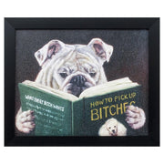9" X 11" Black Acrylic Dog Wall Decor