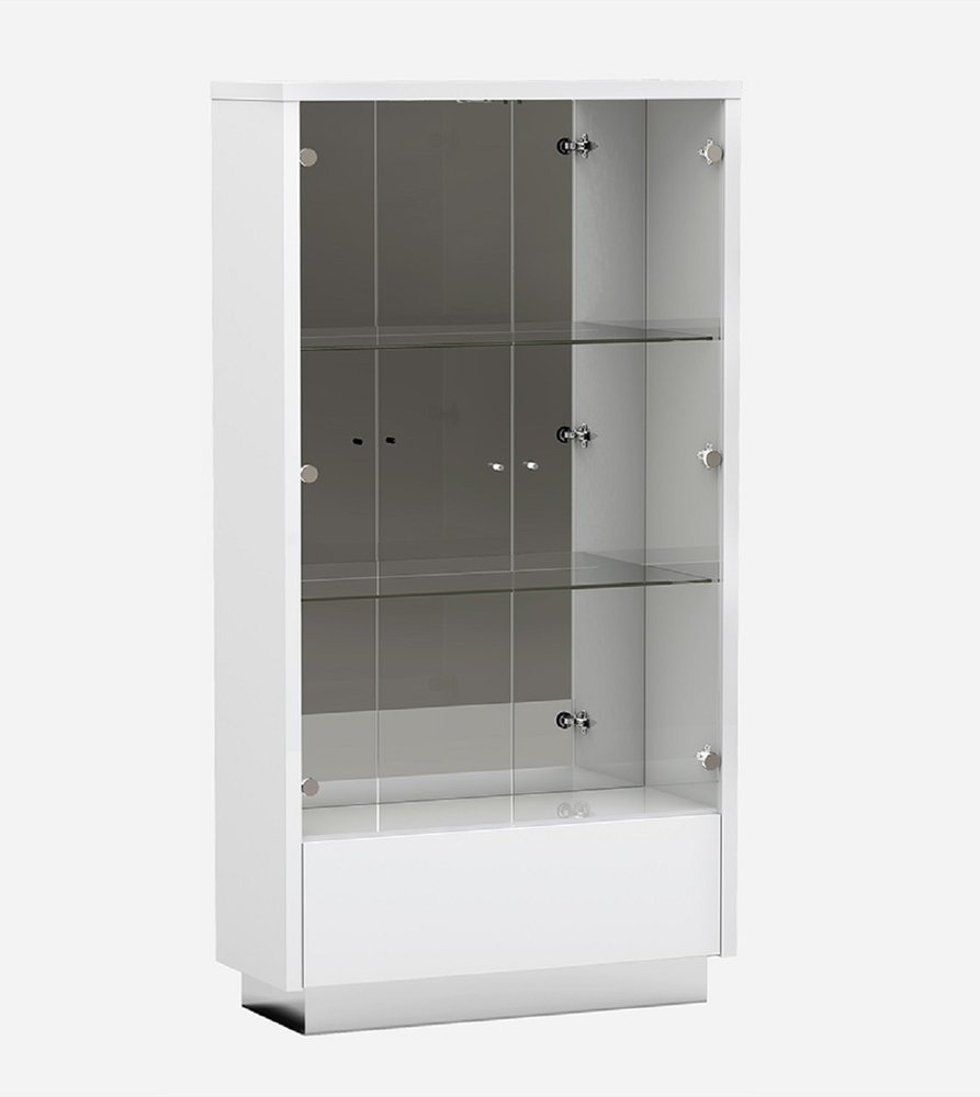 72" White Buffet Table with Four Doors