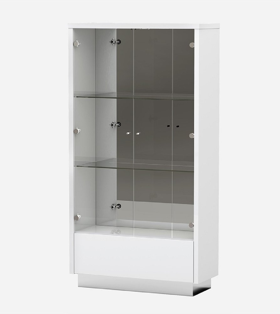 72" White Buffet Table with Four Doors