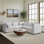 Molly - Modular Armless Chair - Silver Gray