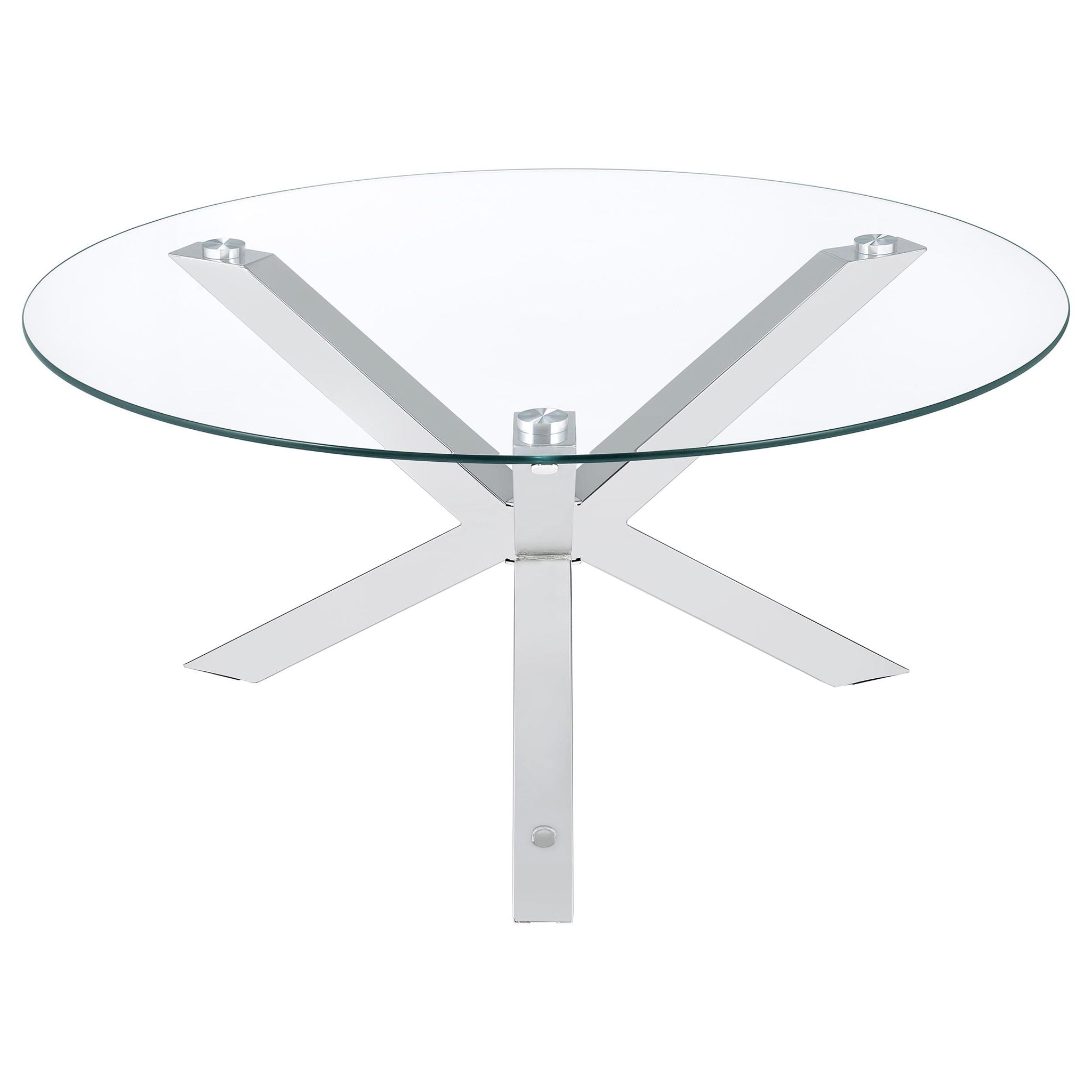 Round Top Coffee Table - Chrome