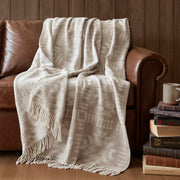Alberta - Cotton Blend Throw - Neutral Aztec