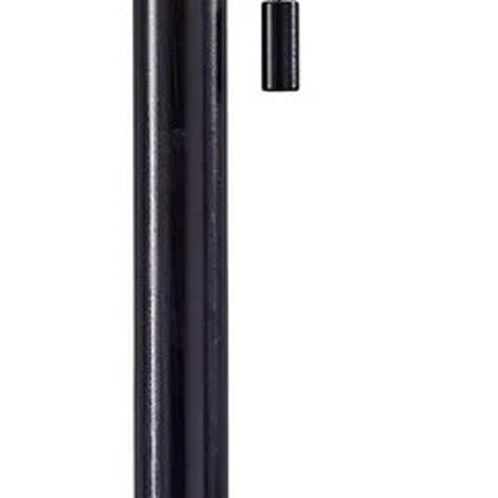 22" Antiqued Brass Metal Cylinder Table Lamp With Off White Drum Shade