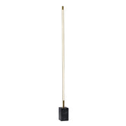 Brass Genuine Marble And Glass Column Floor Lamp