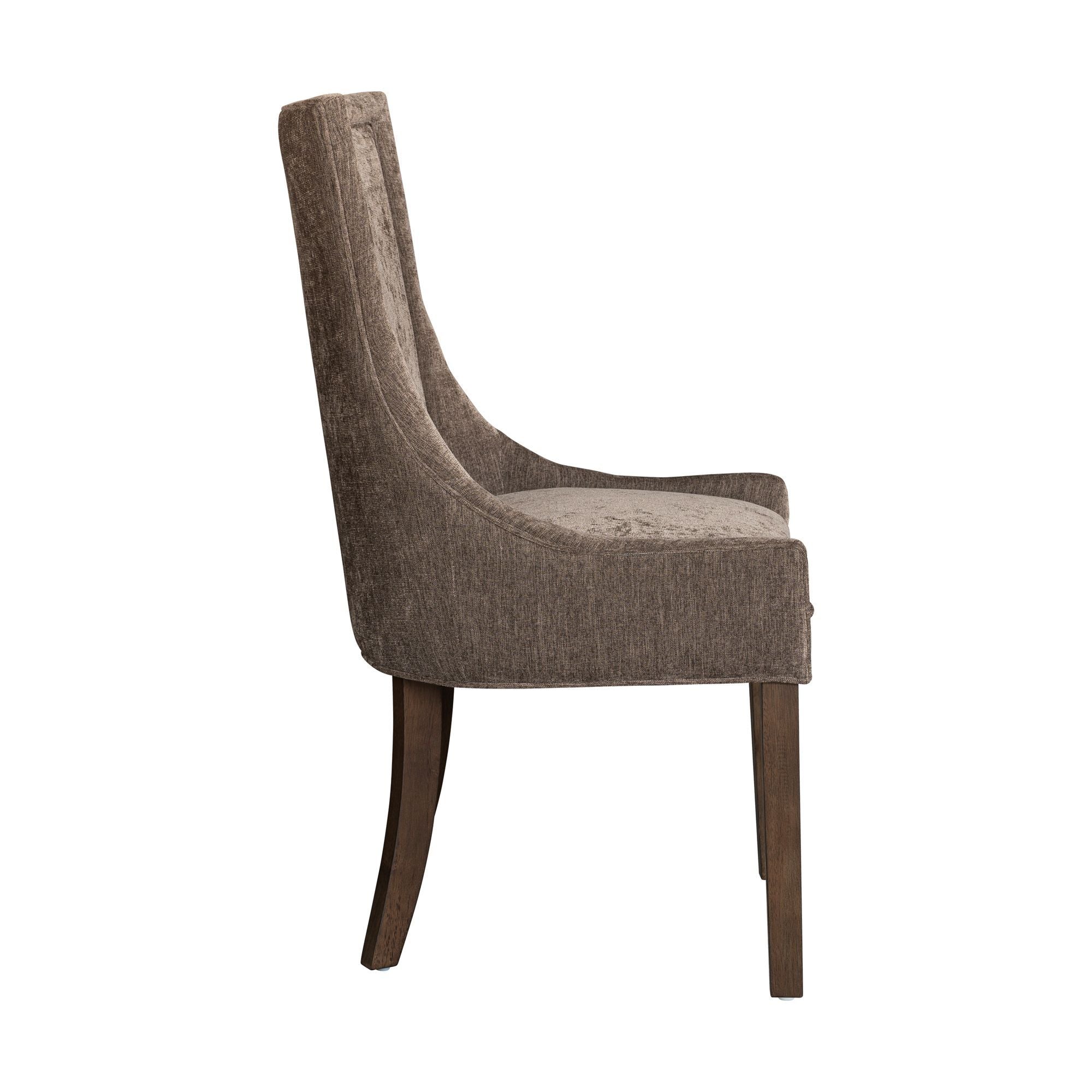 Ultra - Ultra Upholstered Dining Side Chairs With Legs (Set of 2) - Brown