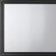 36" Black Wood Dresser Mount Framed Mirror