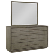 Prescott - 8 Drawer Dresser With Mirror - Brown