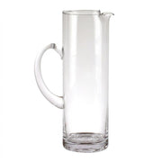 12" Clear Mouth Blown Lead Free Crystal Glass Pitcher