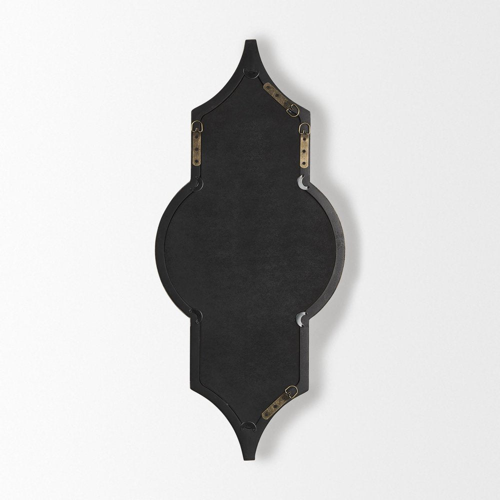 34" Natural Novelty Framed Accent Mirror