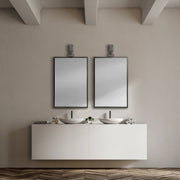 44" Gunmetal Metal Framed Accent Mirror