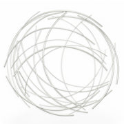 26" X 26" Silver Metal Circle