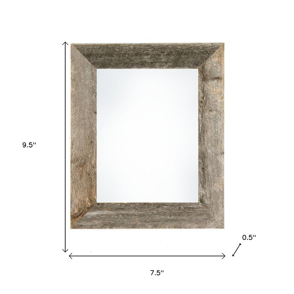 5" x 7" Gray Solid Wood Tabletop Picture Frame