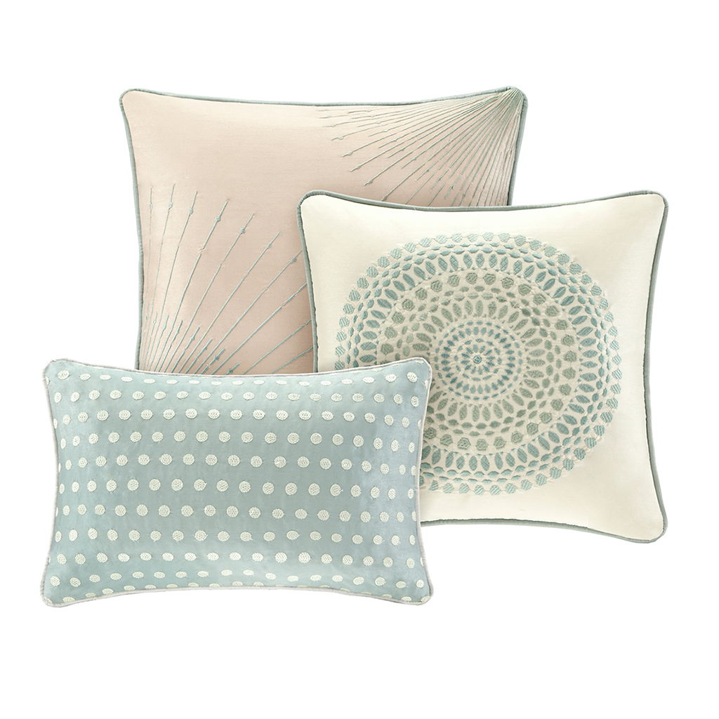 Baxter - Queen Piece Comforter (Set of 7) - Blue