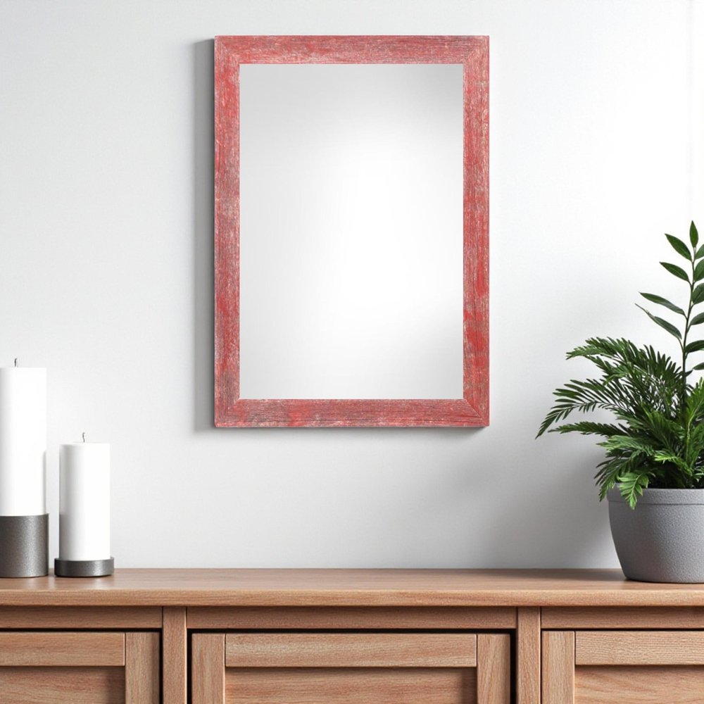 11" x 17" Red Solid Wood Hanging Picture Frame
