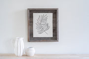 11" x 14" Gray Solid Wood Hanging Picture Frame