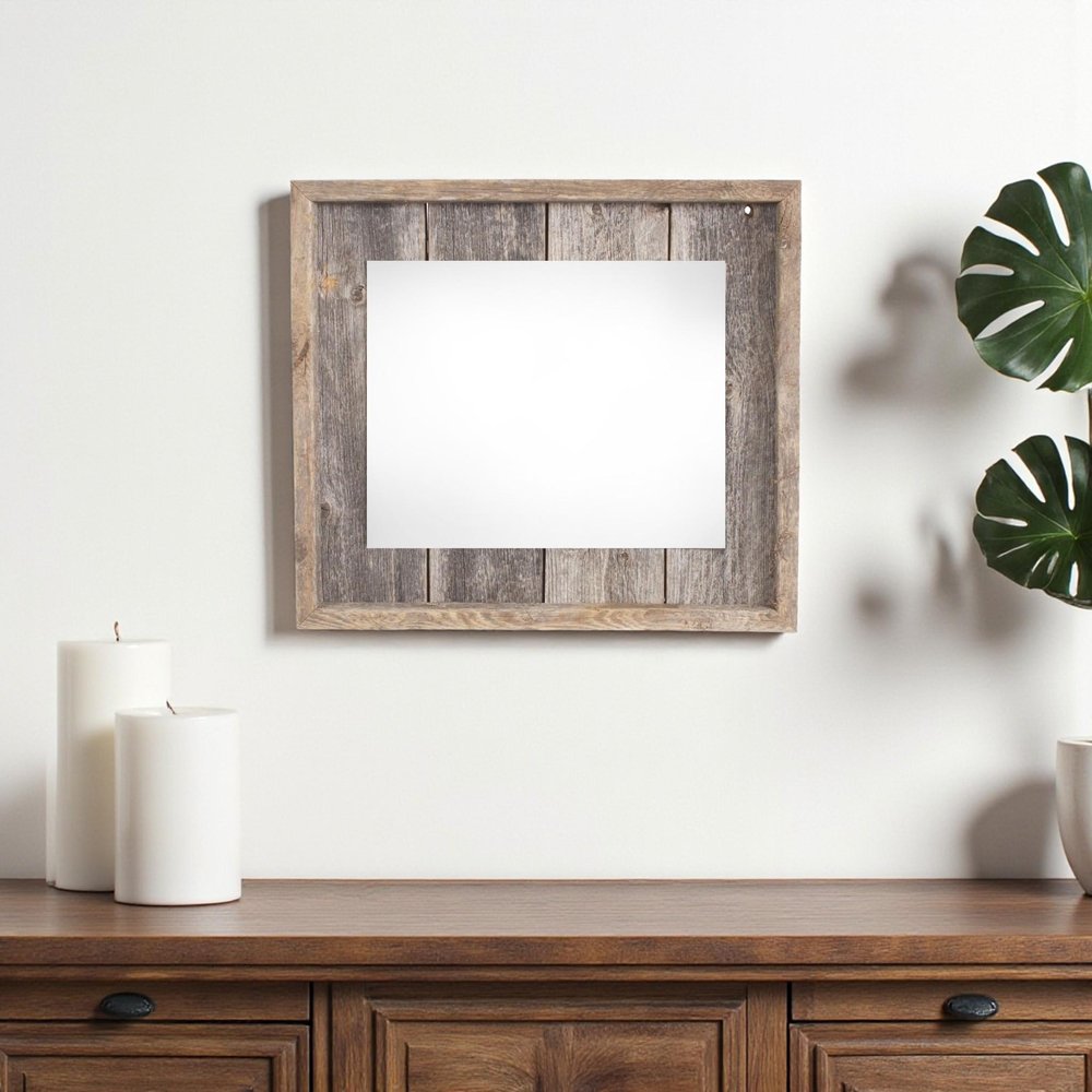 11" x 14" Gray Solid Wood Hanging Picture Frame