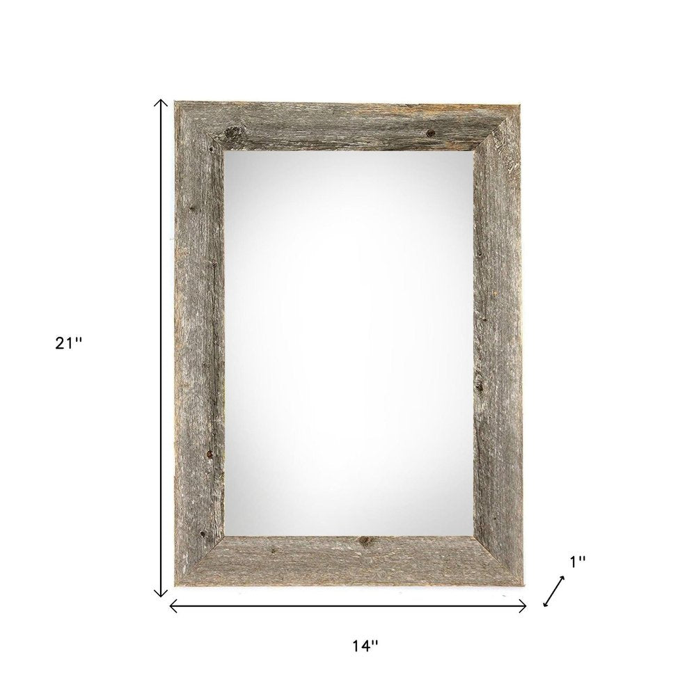 12" x 18" Gray Solid Wood Hanging Picture Frame